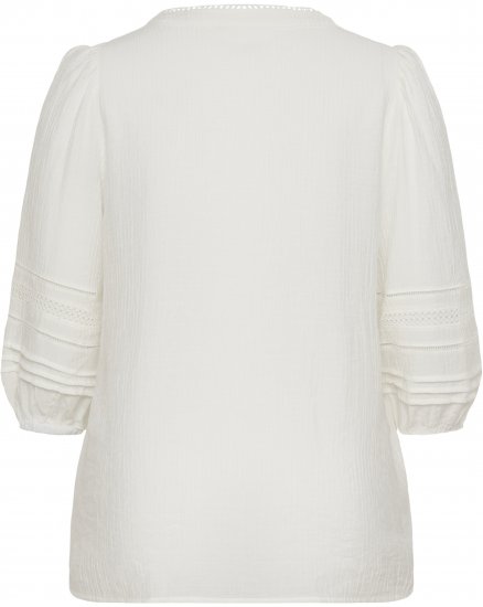 Kaffe Curve Liwa Shirt Chalk - Skjortblusar - 