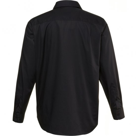 JP1880 Shirt Business Modern Fit Long Sleeve Non-Iron Black TALL - HERRKLÄDER MT-6XLT - Kläder för långa män