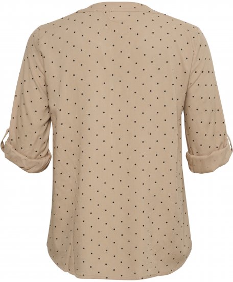 Kaffe Curve Joy Blus Beige / Svart Prickig - Blusar & tunikor - 