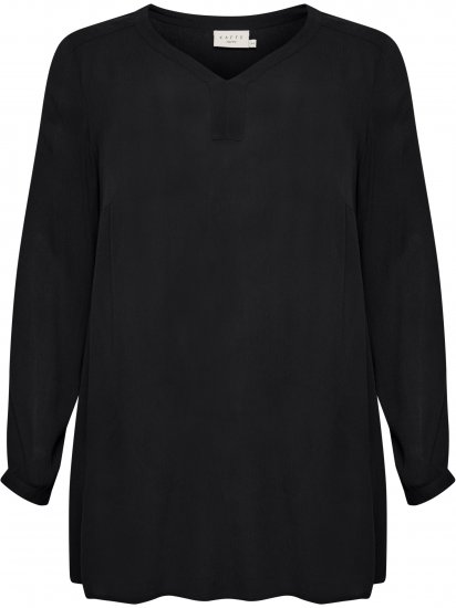 Kaffe Curve Ami Långärmad Tunika Svart - T-shirts - 