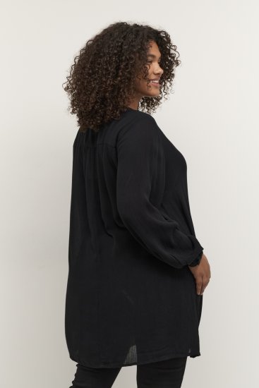 Kaffe Curve Ami Långärmad Tunika Svart - T-shirts - 