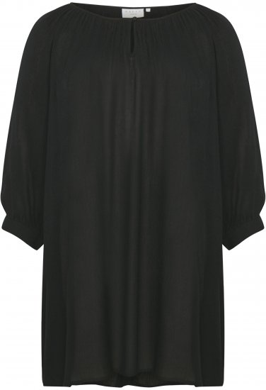 Kaffe Curve Ami 3/4-ärm Tunika Svart - T-shirts - 