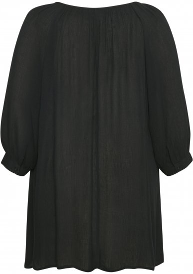 Kaffe Curve Ami 3/4-ärm Tunika Svart - T-shirts - 