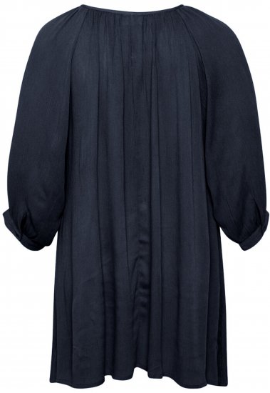Kaffe Curve Ami 3/4-ärm Tunika Mörk Marinblå - T-shirts - 