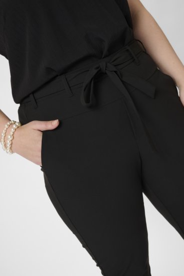 Kaffe Curve Jia Byxor med Bälte Svart - Jeans & Byxor i Stora Storlekar – Plus Size - 