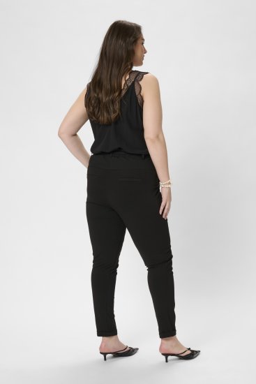 Kaffe Curve Jia Byxor med Bälte Svart - Jeans & Byxor i Stora Storlekar – Plus Size - 