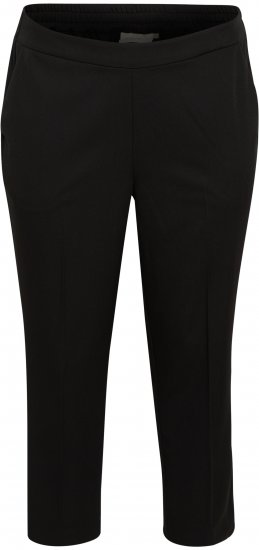 Kaffe Curve Sakira Croppade Byxor Svart - Jeans & Byxor i Stora Storlekar – Plus Size - 
