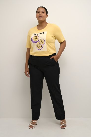 Kaffe Curve Sakira Långa Byxor Svart - Jeans & Byxor i Stora Storlekar – Plus Size - 