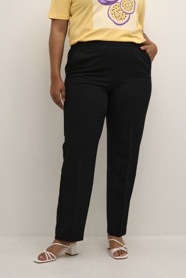 Kaffe Curve Sakira Långa Byxor Svart - Jeans & Byxor i Stora Storlekar – Plus Size - 