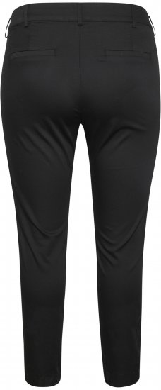 Kaffe Curve Leana Chinobyxor 7/8 Svart - Jeans & Byxor i Stora Storlekar – Plus Size - 