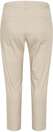 Kaffe Curve Leana Chinobyxor 7/8 Ljusgrå - Jeans & Byxor i Stora Storlekar – Plus Size - 
