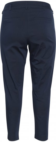 Kaffe Curve Leana Chinobyxor 7/8 Djup marinblå - Jeans & Byxor i Stora Storlekar – Plus Size - 
