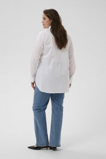 Kaffe Curve Laina Shirt Optical White - Skjortblusar - 