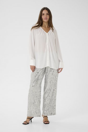 Kaffe Curve Gina Shirt White - Skjortblusar - 