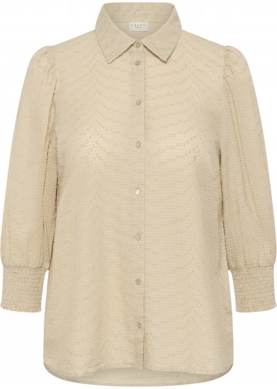 Kaffe Curve Penelopia Shirt Feather Grey - Skjortblusar - 