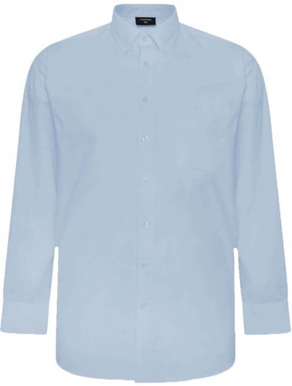 Espionage SH150 Plain Long Sleeve Shirt Blue - Skjortor med lång ärm - 