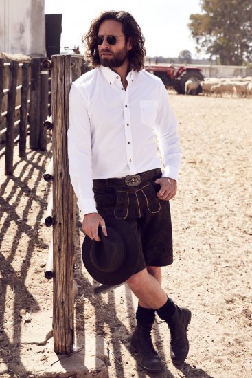 JP1880 Shirt Modern Fit Traditional Stag Horn White - Skjortor - Stora skjortor - 2XL-8XL