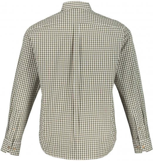 JP1880 Shirt Checked Traditional Long Sleeve Olive Green - Festkläder - Festkläder – Fira stilfullt och bekvämt