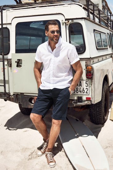 JP1880 Business Modern Fit Short Sleeve Shirt TALL Off-White - TALL skjortor - 