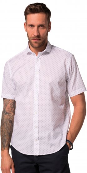 JP1880 Business Modern Fit Short Sleeve Shirt TALL Off-White - TALL skjortor - 
