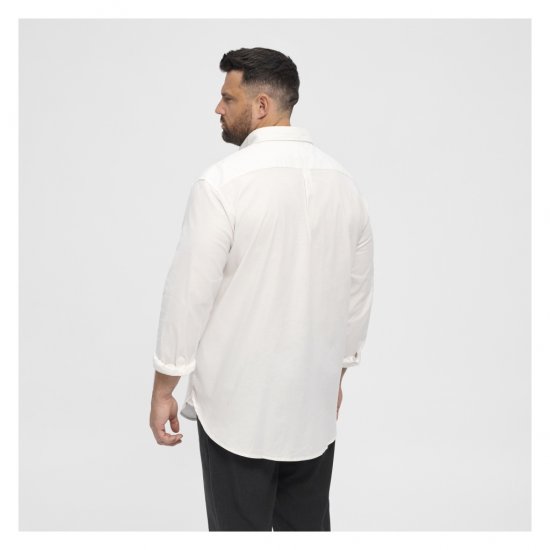 North Latitude Oxford Shirt White - Skjortor - Stora skjortor - 2XL-8XL