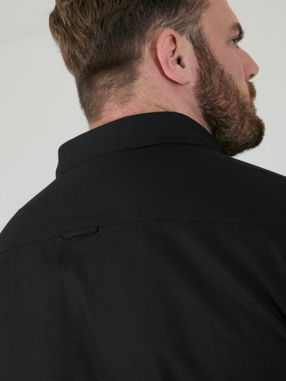 D555 James Kortärmad Oxfordskjorta TALL Svart - TALL skjortor - 