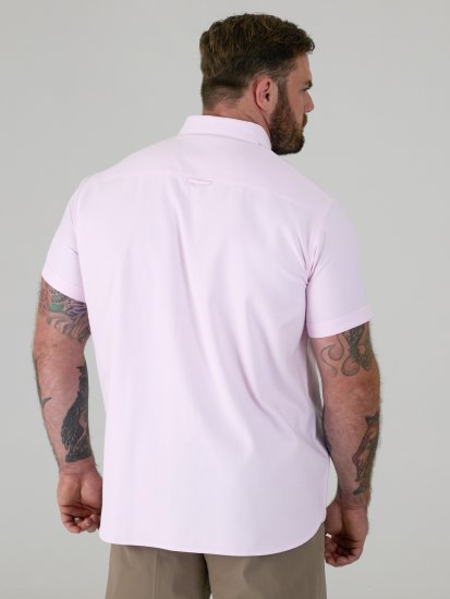 D555 James Kortärmad Oxfordskjorta TALL Rosa - TALL skjortor - 