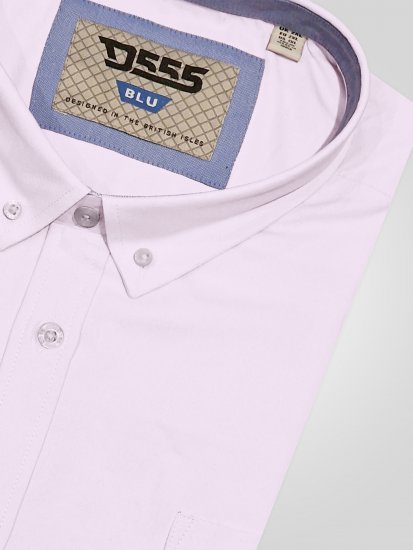 D555 James Kortärmad Oxfordskjorta TALL Rosa - TALL skjortor - 