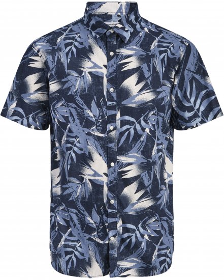 Jack & Jones Honolulu Short Sleeve Resort Shirt - Kortärmade skjortor - Kortärmade Skjortor Stora Storlekar