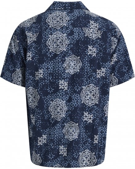 Jack & Jones Alfredo Shirt Short Sleeve Blue - Kortärmade skjortor - Kortärmade Skjortor Stora Storlekar