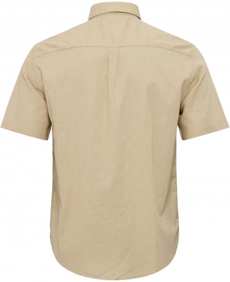 North Latitude 51106 Short Sleeve Shirt Sand - Kortärmade skjortor - Kortärmade Skjortor Stora Storlekar