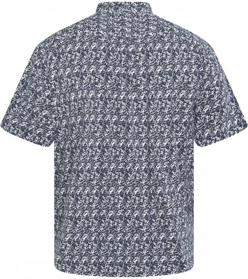 North Latitude 61114 All-Over Print Jerseypiké Marinblå - Skjortor - Stora skjortor - 2XL-8XL
