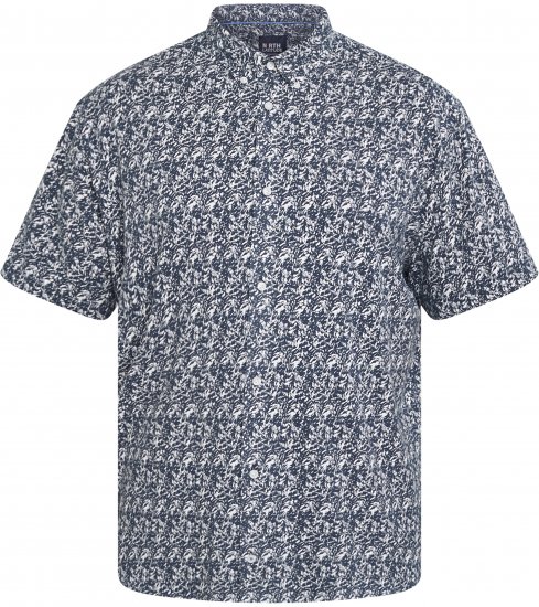 North Latitude 61114 All-Over Print Jerseypiké Marinblå - Skjortor - Stora skjortor - 2XL-8XL