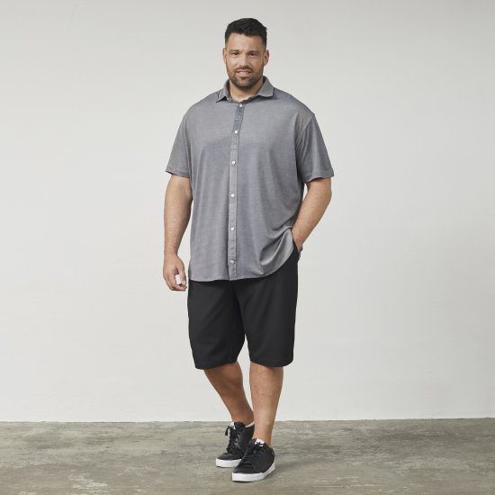 North Latitude 61116 Melerad Kortärmad Pikétröja Grå - Pikétröjor - Stora pikétröjor - 2XL-8XL