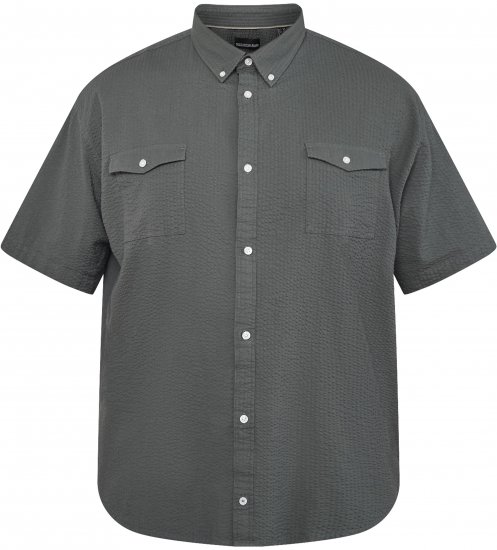 North Latitude 61306 Kortärmad Skjortjacka Mörkgrön - Skjortor - Stora skjortor - 2XL-8XL