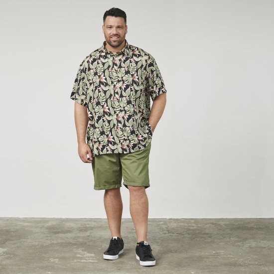 North Latitude 61357 All-Over Print Viskosskjorta Svart - Skjortor - Stora skjortor - 2XL-8XL