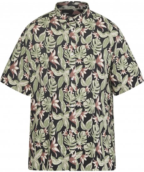 North Latitude 61357 All-Over Print Viskosskjorta Svart - Skjortor - Stora skjortor - 2XL-8XL