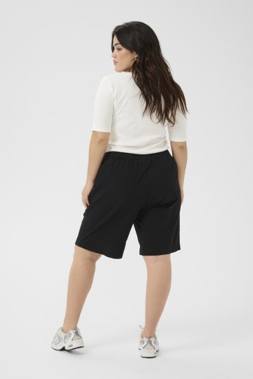 Kaffe Curve Nana Liah Shorts Svart - Jeans & Byxor i Stora Storlekar – Plus Size - 