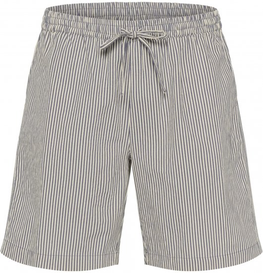 Kaffe Curve Nana Randiga shorts Midnatt/Vit randig - Jeans & Byxor i Stora Storlekar – Plus Size - 