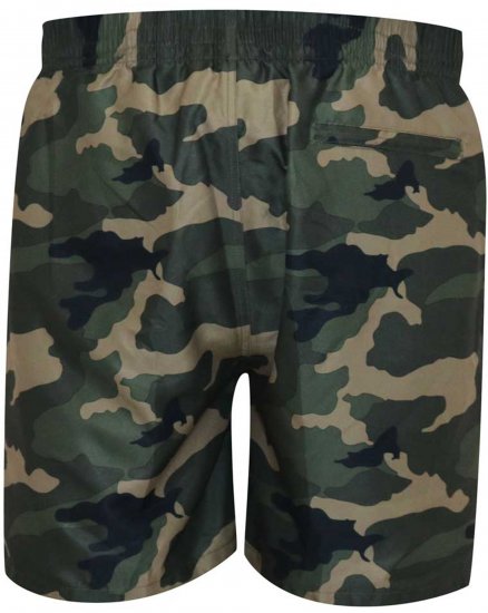 D555 Kody Camo Printed Swimshorts Khaki - Badshorts - Badshorts för herrar i stora storlekar