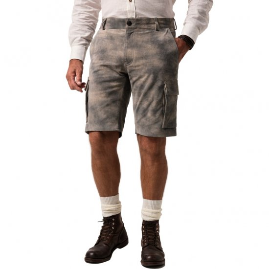 JP1880 Shorts Bermuda Traditional Cowhide Graphite Grey - Shorts - Stora shorts W40-W60