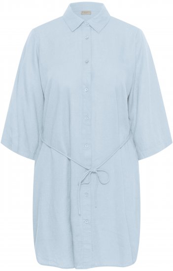 Kaffe Curve Mille Short Shirt Dress Nantucket Breeze Blue - Miniklänningar - 