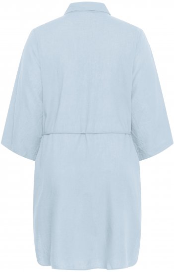 Kaffe Curve Mille Short Shirt Dress Nantucket Breeze Blue - Miniklänningar - 