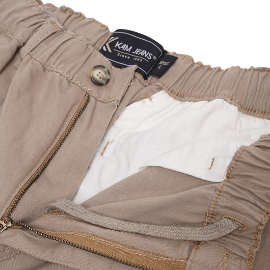 Kam Jeans 3404 Cargo Shorts Beige - Shorts - Stora shorts W40-W60