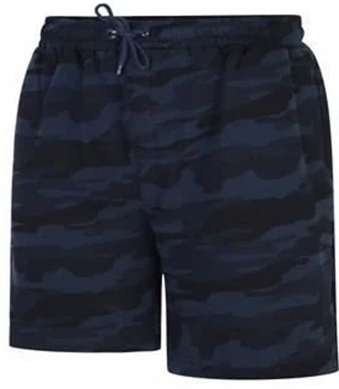 Espionage LW134 Camoflaged Shorts Navy - Mjukisbyxor och -shorts - Mjukisbyxor & Mjukisshorts 2XL-12XL