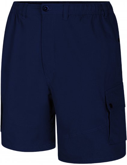 Espionage ST066 Stretch Poplin Cargo Shorts Dark Navy - Shorts - Stora shorts W40-W60