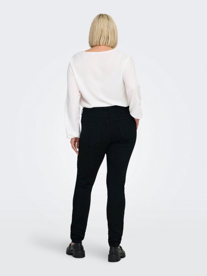 Only Carmakoma Thunder Life Skinny Fit Jeans Black - Skinny fit - 
