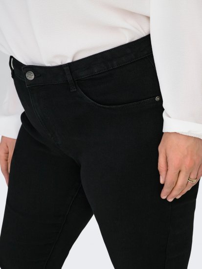 Only Carmakoma Thunder Life Skinny Fit Jeans Black - Skinny fit - 
