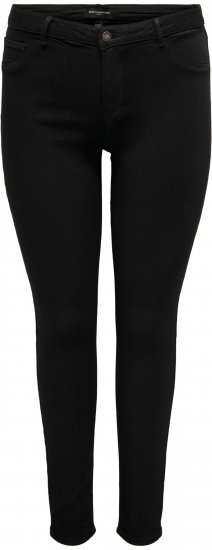 Only Carmakoma Thunder Life Skinny Fit Jeans Black - Skinny fit - 