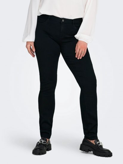 Only Carmakoma Thunder Life Skinny Fit Jeans Black - Skinny fit - 